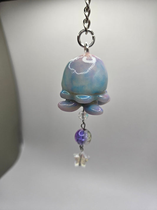 Moonlight Jelly Keychain - PeachCharmory