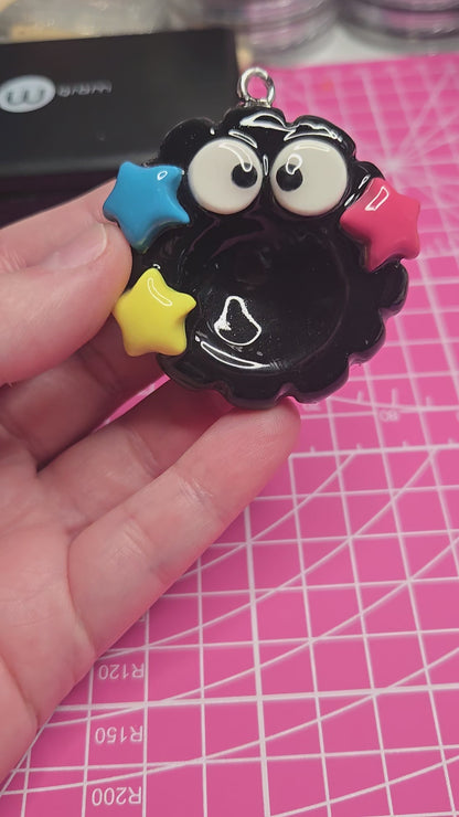 Soot Sprite Worry Stone Keychain