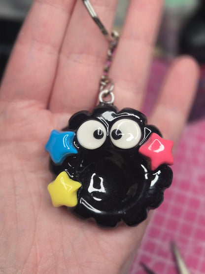 Soot Sprite Worry Stone Keychain - PeachCharmory