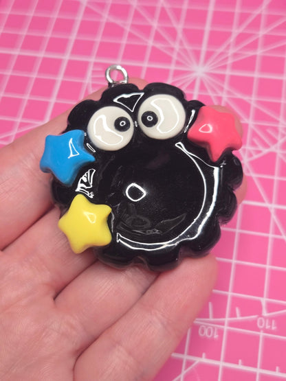Soot Sprite Worry Stone Keychain - PeachCharmory